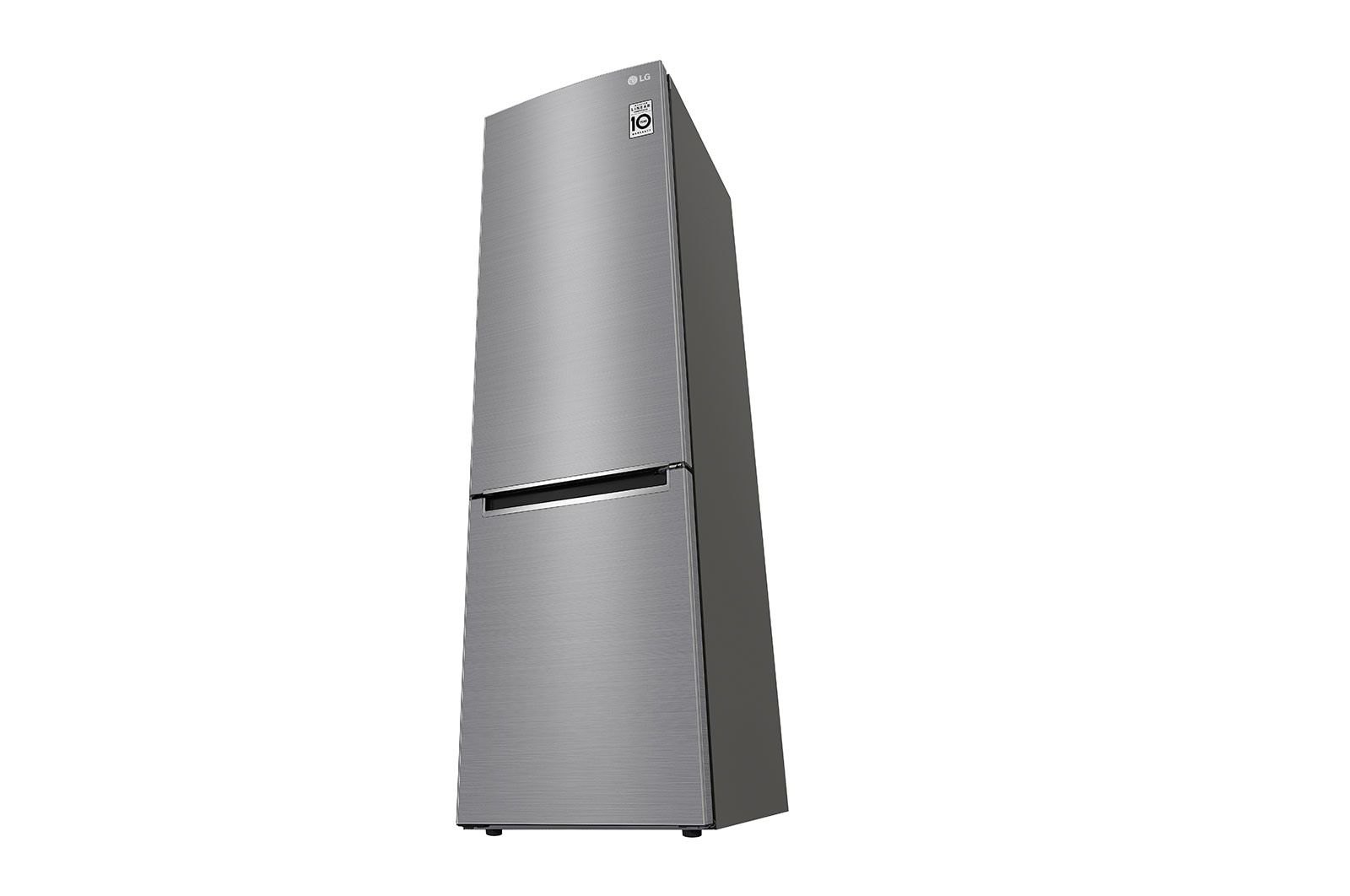 LG 2.03M 384L Kombinerad kyl/frys(Shiny Steel) - Energiklass E, Door Cooling™, GBB62PZJZN