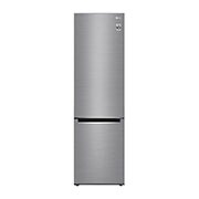 Vy framifrån av 2.03M 384L Kombinerad kyl/frys(Shiny Steel) - Energiklass E, Door Cooling™ GBB62PZJZN