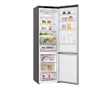LG 2.03M 384L Kombinerad kyl/frys(Shiny Steel) - Energiklass E, Door Cooling™, GBB62PZJZN