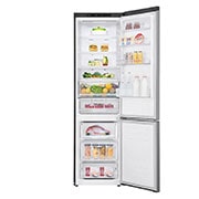LG 2.03M 384L Kombinerad kyl/frys(Shiny Steel) - Energiklass E, Door Cooling™, GBB62PZJZN