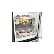 LG 2.03M 384L Kombinerad kyl/frys(Shiny Steel) - Energiklass E, Door Cooling™, GBB62PZJZN