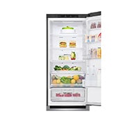 LG 2.03M 384L Kombinerad kyl/frys(Shiny Steel) - Energiklass E, Door Cooling™, GBB62PZJZN