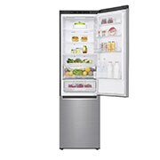 LG 2.03M 384L Kombinerad kyl/frys(Shiny Steel) - Energiklass E, Door Cooling™, GBB62PZJZN