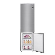 LG 2.03M 384L Kombinerad kyl/frys(Shiny Steel) - Energiklass E, Door Cooling™, GBB62PZJZN