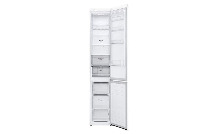 LG 2.03M 384L Kombinerad kyl/frys(Vit) - Energiklass D, Door Cooling™ och Smart Diagnosis™ med Wi-Fi, GBB62SWFFN