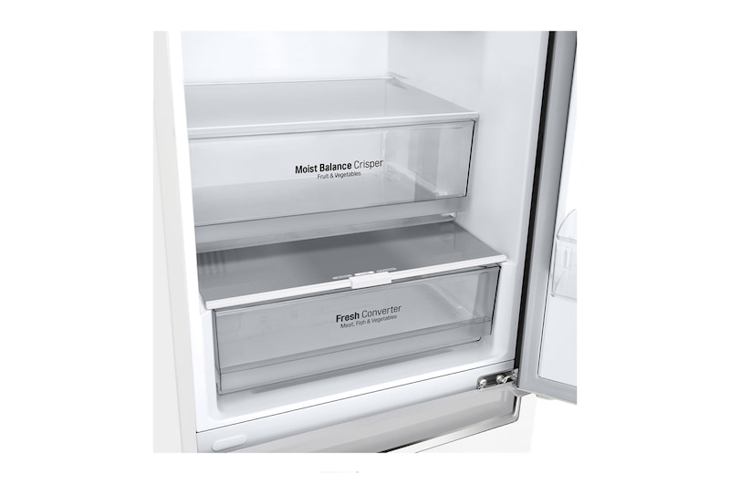 LG 2.03M 384L Kombinerad kyl/frys(Vit) - Energiklass D, Door Cooling™ och Smart Diagnosis™ med Wi-Fi, GBB62SWFFN