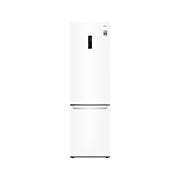Vy framifrån av 2.03M 384L Kombinerad kyl/frys(Vit) - Energiklass E, Door Cooling™ och Smart Diagnosis™ med Wi-Fi GBB62SWHZN