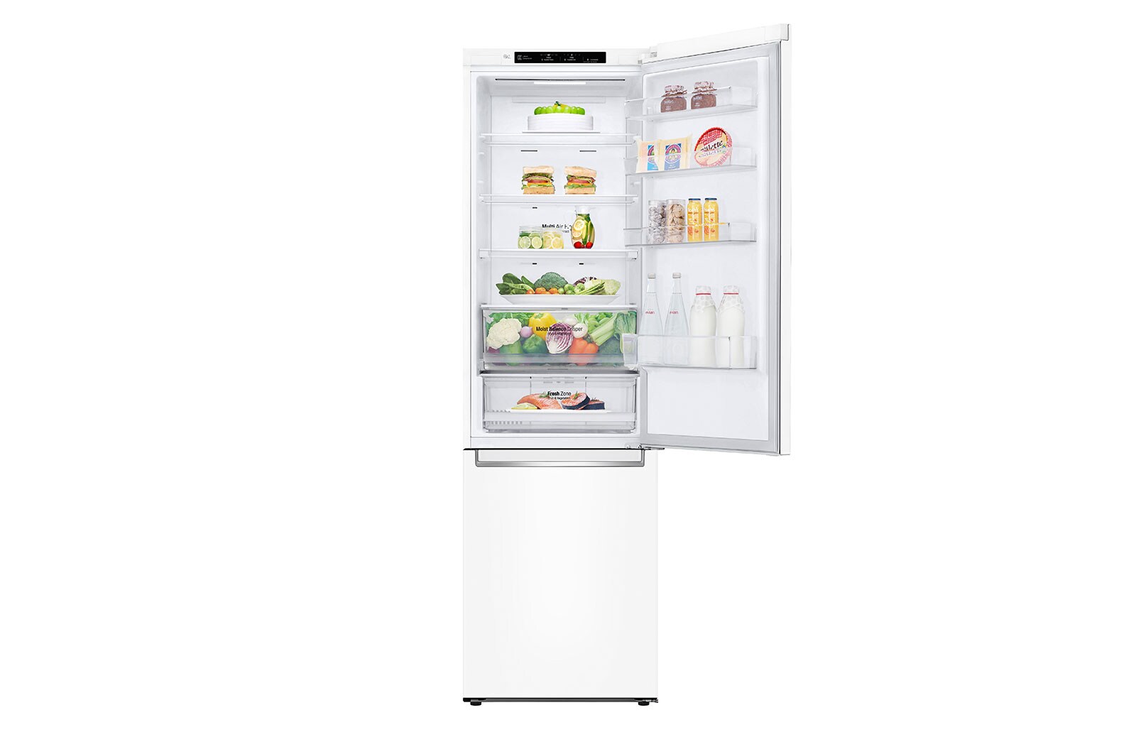 LG  kombinerad Kyl/Frys med DoorCooling⁺™, 203cm (nettovolym 384 liter) , GBB62SWJZN