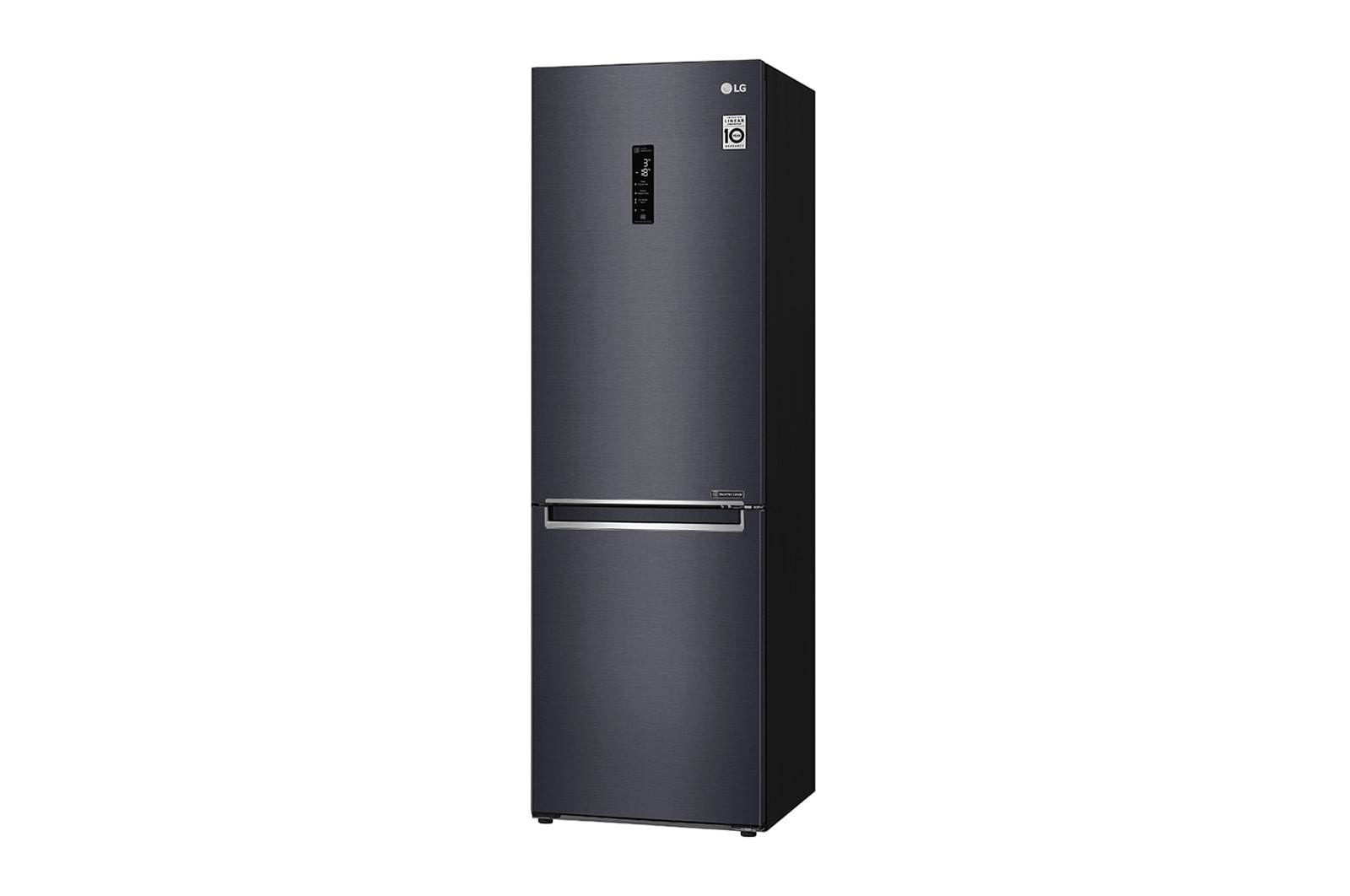 LG 1.86M 341L Kombinerad kyl/frys(Matte Black) - Energiklass E, Door Cooling™ och Smart Diagnosis™ med Wi-Fi, GBB71MCDZN