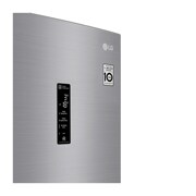 LG 1.86M 341L Kombinerad kyl/frys(Shiny Steel) - Energiklass D, Door Cooling™ och Smart Diagnosis™ med Wi-Fi, GBB71PZDGN