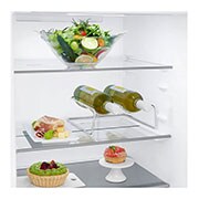 LG 1.86M 341L Kombinerad kyl/frys(Shiny Steel) - Energiklass D, Door Cooling™, GBB71PZEFN