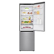 LG 1.86M 341L Kombinerad kyl/frys(Shiny Steel) - Energiklass D, Door Cooling™, GBB71PZEFN