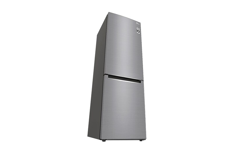 LG 1.86M 341L Kombinerad kyl/frys(Shiny Steel) - Energiklass D, Door Cooling™, GBB71PZEFN