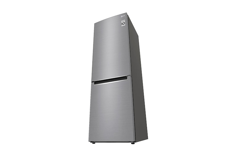 LG 1.86M 341L Kombinerad kyl/frys(Shiny Steel) - Energiklass D, Door Cooling™, GBB71PZEFN