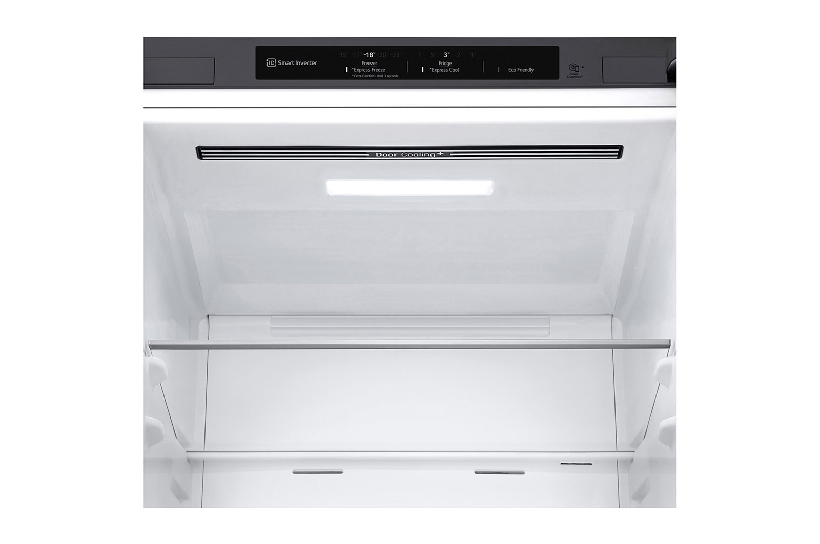 LG 1.86M 341L Kombinerad kyl/frys(Shiny Steel) - Energiklass D, Door Cooling™, GBB71PZEGN