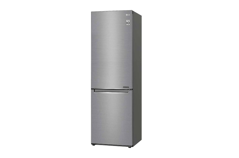 LG 1.86M 341L Kombinerad kyl/frys(Shiny Steel) - Energiklass E, Door Cooling™, GBB71PZEMN
