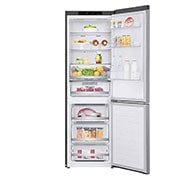 LG 1.86M 341L Kombinerad kyl/frys(Shiny Steel) - Energiklass E, Door Cooling™, GBB71PZEMN