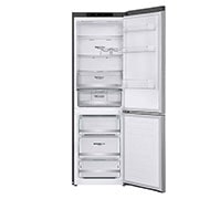 LG 1.86M 341L Kombinerad kyl/frys(Shiny Steel) - Energiklass E, Door Cooling™, GBB71PZEMN