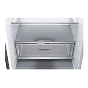 LG 1.86M 341L Kombinerad kyl/frys(Shiny Steel) - Energiklass E, Door Cooling™, GBB71PZEZN