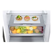 LG 1.86M 341L Kombinerad kyl/frys(Shiny Steel) - Energiklass E, Door Cooling™, GBB71PZEZN