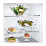 LG 1.86M 341L Kombinerad kyl/frys(Shiny Steel) - Energiklass E, Door Cooling™, GBB71PZEZN