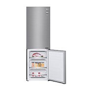 LG 1.86M 341L Kombinerad kyl/frys(Shiny Steel) - Energiklass E, Door Cooling™, GBB71PZEZN