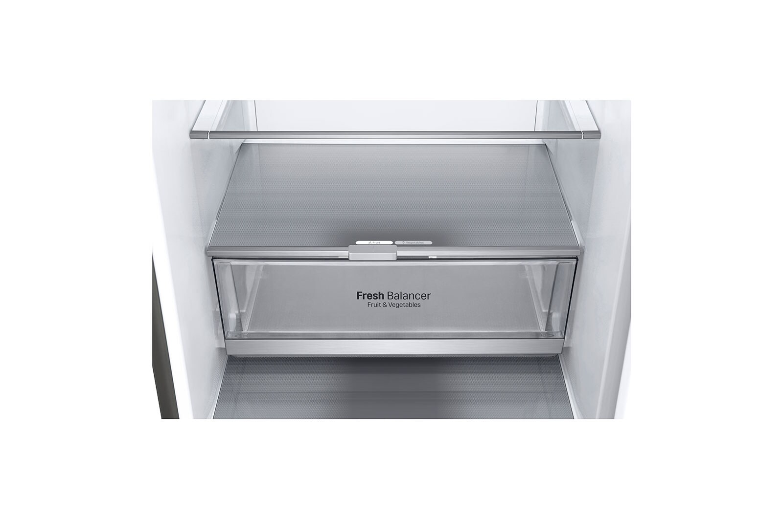 LG 1.86M 341L Kombinerad kyl/frys(Shiny Steel) - Energiklass E, Door Cooling™, GBB71PZEZN
