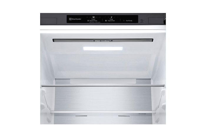 LG 1.86M 341L Kombinerad kyl/frys(Shiny Steel) - Energiklass D, Door Cooling™ och Smart Diagnosis™, GBB71PZVGN