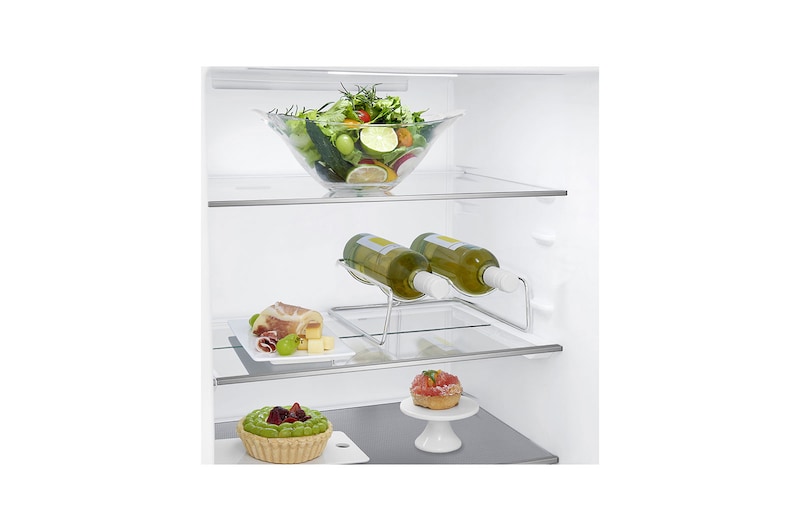 LG 1.86M 341L Kombinerad kyl/frys(Vit) - Energiklass E, Door Cooling™ och Smart Diagnosis™ med Wi-Fi, GBB71SWDMN