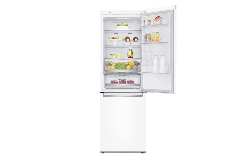 LG 1.86M 341L Kombinerad kyl/frys(Vit) - Energiklass E, Door Cooling™ och Smart Diagnosis™ med Wi-Fi, GBB71SWDMN
