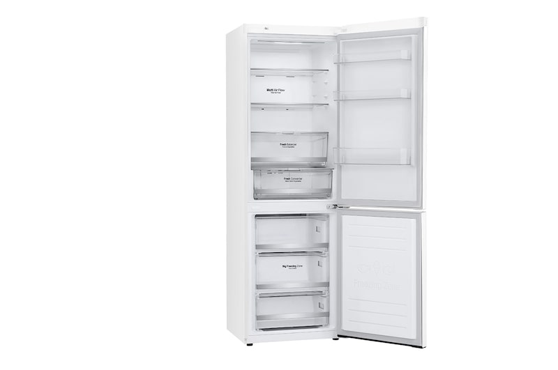 LG 1.86M 341L Kombinerad kyl/frys(Vit) - Energiklass E, Door Cooling™ och Smart Diagnosis™ med Wi-Fi, GBB71SWDMN
