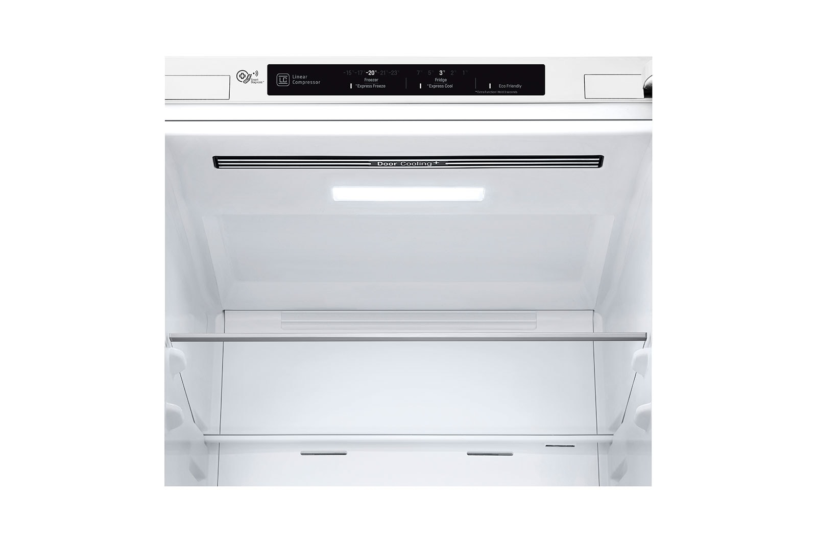 LG 1.86M 341L Kombinerad kyl/frys(Vit) - Energiklass D, Door Cooling™, GBB71SWEFN