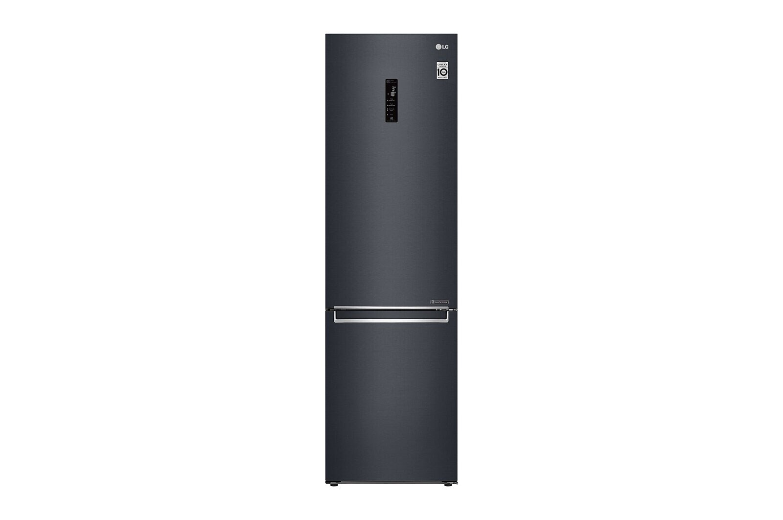 LG 2.03M 384L Kombinerad kyl/frys(Matte Black) - Energiklass E, Door Cooling™ och Smart Diagnosis™ med Wi-Fi, GBB72MCDMN