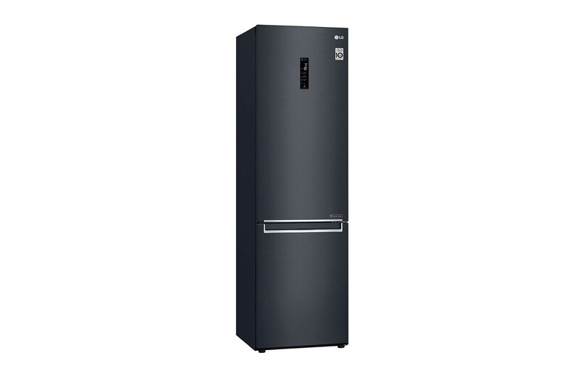 LG 2.03M 384L Kombinerad kyl/frys(Matte Black) - Energiklass E, Door Cooling™ och Smart Diagnosis™ med Wi-Fi, GBB72MCDMN