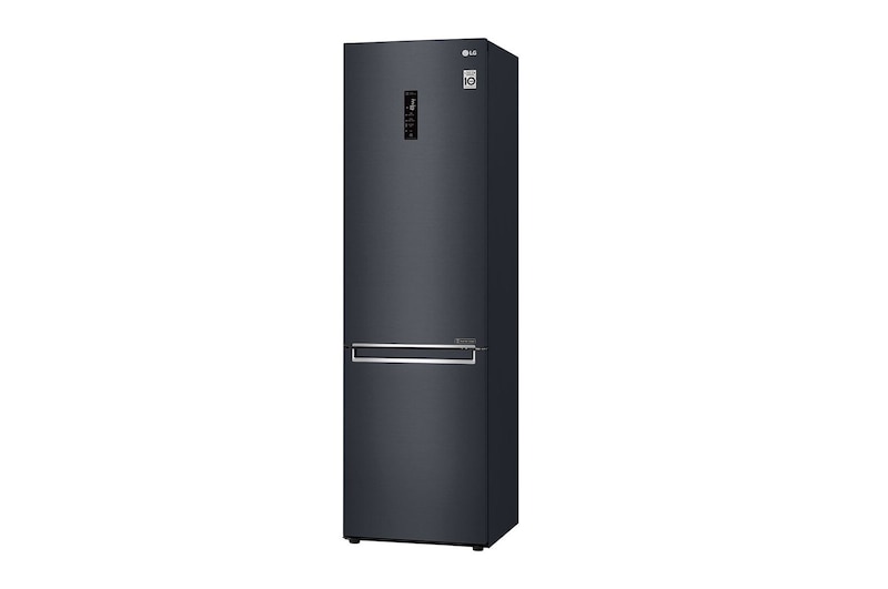 LG 2.03M 384L Kombinerad kyl/frys(Matte Black) - Energiklass E, Door Cooling™ och Smart Diagnosis™ med Wi-Fi, GBB72MCDMN