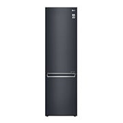 Vy framifrån av 2.03M 384L Kombinerad kyl/frys(Matte Black) - Energiklass D, Door Cooling™ GBB72MCEFN