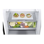 LG 2.03M 384L Kombinerad kyl/frys(Matte Black) - Energiklass D, Door Cooling™, GBB72MCEFN