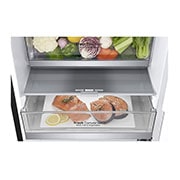 LG 2.03M 384L Kombinerad kyl/frys(Matte Black) - Energiklass D, Door Cooling™, GBB72MCEFN