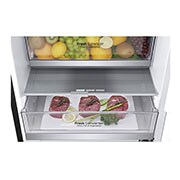 LG 2.03M 384L Kombinerad kyl/frys(Matte Black) - Energiklass D, Door Cooling™, GBB72MCEFN