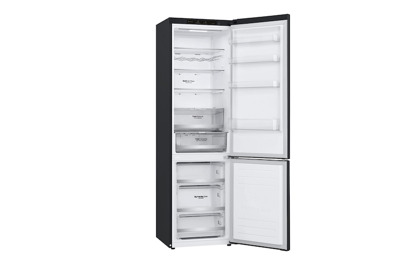 LG 2.03M 384L Kombinerad kyl/frys(Matte Black) - Energiklass D, Door Cooling™, GBB72MCEGN