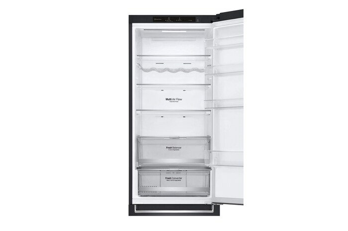 LG 2.03M 384L Kombinerad kyl/frys(Matte Black) - Energiklass D, Door Cooling™, GBB72MCEGN