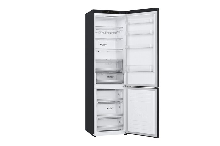 LG 2.03M 384L Kombinerad kyl/frys(Matte Black) - Energiklass D, Door Cooling™, GBB72MCEGN