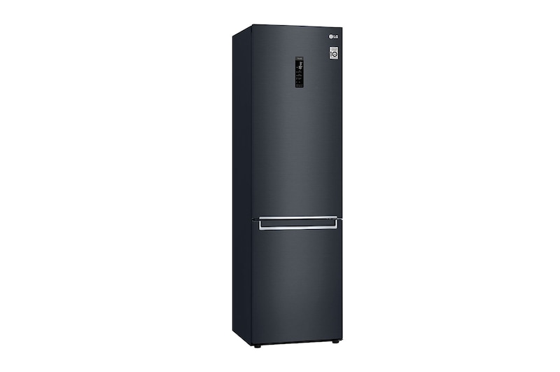 LG 2.03M 384L Kombinerad kyl/frys(Matte Black) - Energiklass D, Door Cooling™ och Smart Diagnosis™ med Wi-Fi, GBB72MCUGN