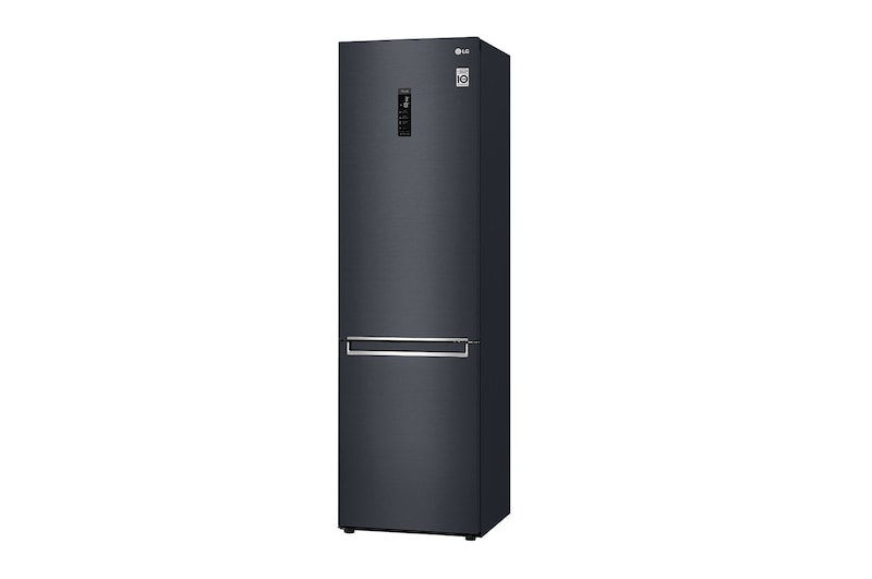 LG 2.03M 384L Kombinerad kyl/frys(Matte Black) - Energiklass D, Door Cooling™ och Smart Diagnosis™ med Wi-Fi, GBB72MCUGN