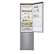 LG 2.03M 384L Kombinerad kyl/frys(Shiny Steel) - Energiklass E, Door Cooling™ och Smart Diagnosis™ med Wi-Fi, GBB72PZDMN