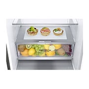 LG 2.03M 384L Kombinerad kyl/frys(Shiny Steel) - Energiklass E, Door Cooling™ och Smart Diagnosis™ med Wi-Fi, GBB72PZDMN
