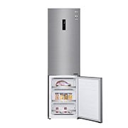 LG 2.03M 384L Kombinerad kyl/frys(Shiny Steel) - Energiklass E, Door Cooling™ och Smart Diagnosis™ med Wi-Fi, GBB72PZDMN