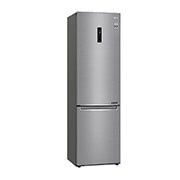LG 2.03M 384L Kombinerad kyl/frys(Shiny Steel) - Energiklass E, Door Cooling™ och Smart Diagnosis™ med Wi-Fi, GBB72PZDMN
