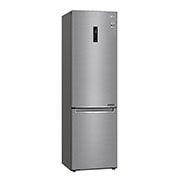 LG 2.03M 384L Kombinerad kyl/frys(Shiny Steel) - Energiklass E, Door Cooling™ och Smart Diagnosis™ med Wi-Fi, GBB72PZDZN