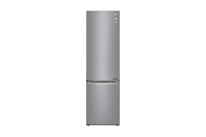 LG 2.03M 384L Kombinerad kyl/frys(Shiny Steel) - Energiklass D, Door Cooling™, GBB72PZEFN